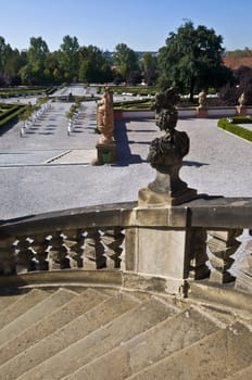 old feudal palace Troja in a suburb of Prague