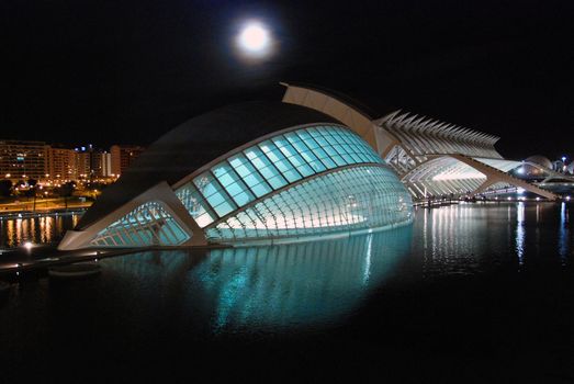 Ciudad de las Artes y las Ciencias near the Port of Valencia