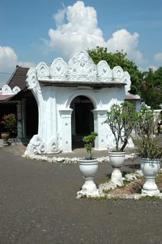 old and historical site of keraton that found in cirebon, indonesia