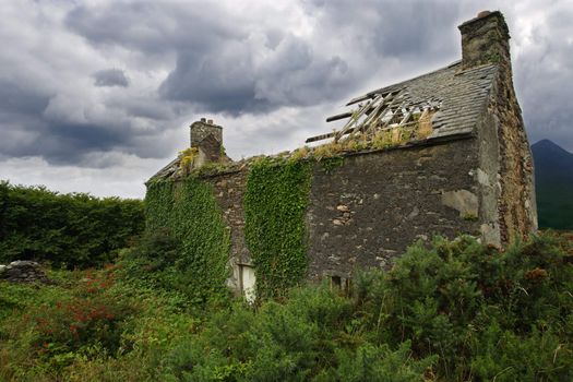 A derelict house somewhere in Ireland.
