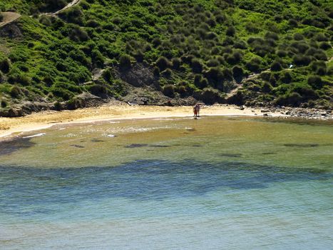 Typical summer landscape and scenery from the coast in Malta