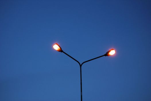 street lamp in Poland