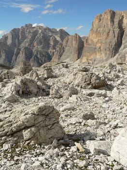 high mountain landscape in italy