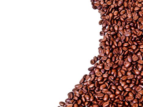  coffee beans wallpaper on white background