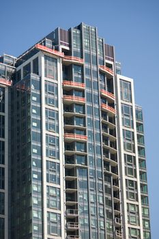 Skyscraper Tall Building under construction in downtown Bellevue in Washington State.