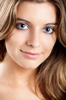 Close-up portrait of a Fresh and Beautiful young woman