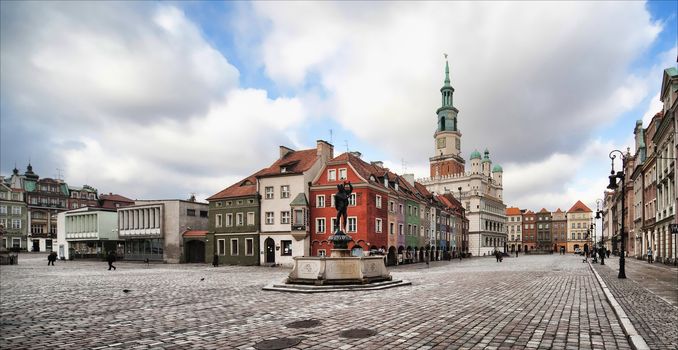 old town hall in Poznan - Poland, photo at 12 mm