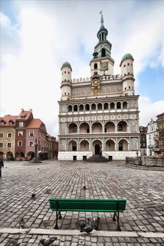 old town hall in Poznan - Poland, photo at 12 mm