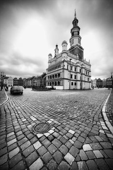 old town hall in Poznan - Poland, photo at 12 mm