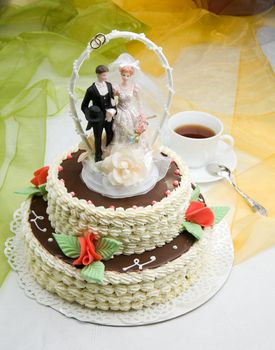 wedding cake - Bride and Groom