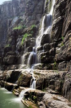 Water falls and cascades of Yun-Tai Mountain, a World Geologic Park and AAAAA Scenery Site in China