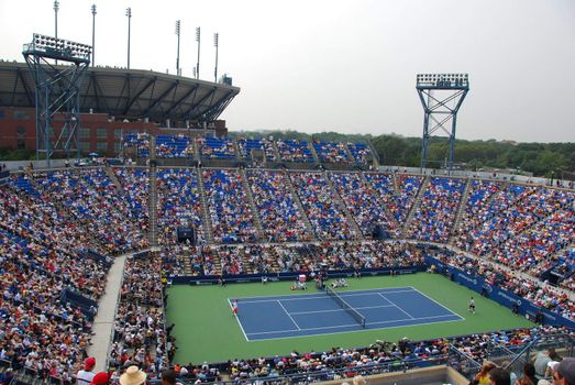 US Open stadium from a distance