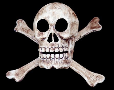 Skull and Crossbones isolated with clipping path       