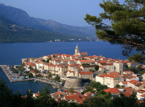 Corcula. Small island city near Dubrovnik in Croatia