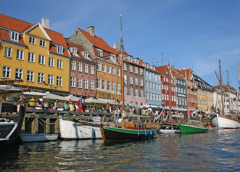 Cityscape of Copenhagen city (Denmark)