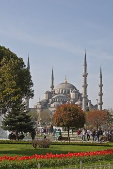 Famous Blue mosque in Istanbul, Turkey