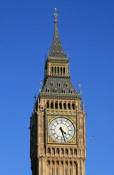 Famous clock tower in London(UK)