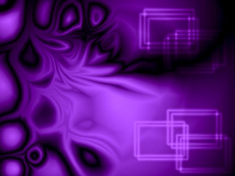Purple plasma and rectangle shapes background