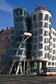 dancing house called Ginger and Fred in Prague