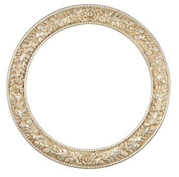 isolated circle frame with clipping path