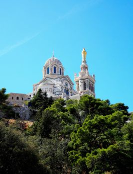 Cathedral Notre Dame in Marseille City, France

