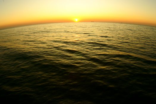 Sunset in Polish Baltic Sea