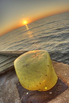 Sunset in Polish Baltic Sea