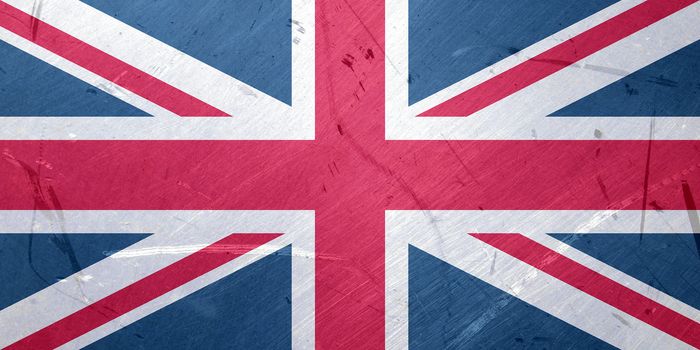 Grunge illustration of the flag of UK