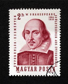 HUNGARY CIRCA 1964 - Shakespeare Stamp, Hungary, Circa 1964