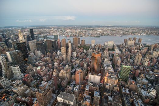 Skyline of New York City in August