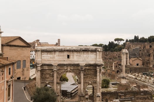 The Roman Forum at the heart of Rome (Roma) Italy