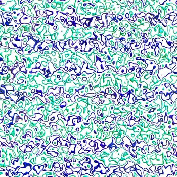 seamless texture of random drops of blue and green 3d paint on white