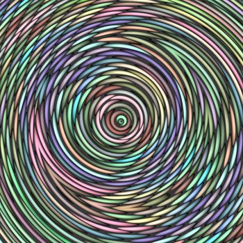 abstract texture of concentric rings in various colors