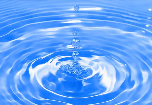 Illustration of a water drop or droplet