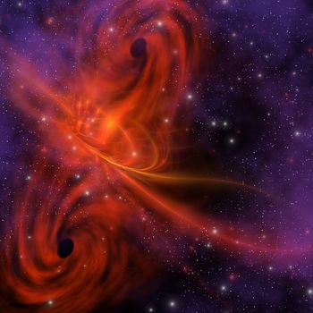 This cosmic phenomenon is a whirlwind in space.