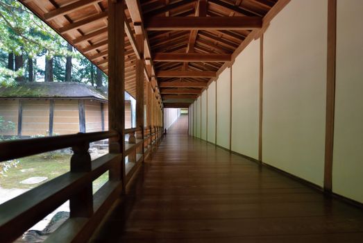 A view from inside of Kongobuji temple in Mount Koya, Japan