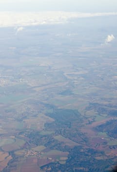 view from above at Europe