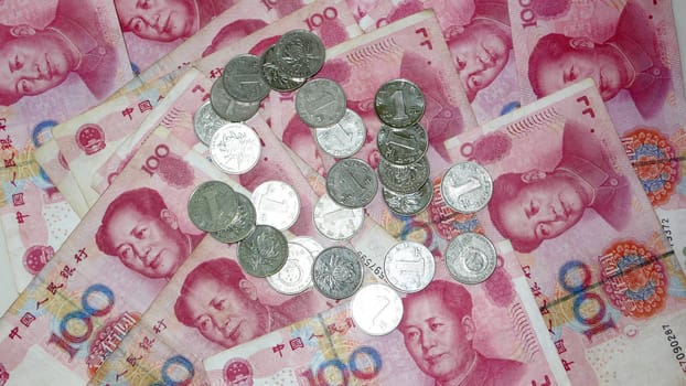 currency，money，renminbi，bill，chinese，yuan，cash，china，wealth，RMB，change，financial，hundred，Monetary，coin，calculator，