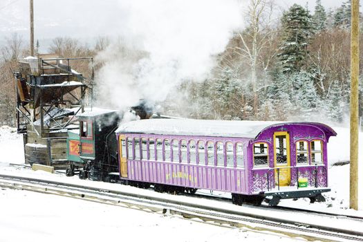 Mount Washington Cog Railway, Bretton Woods, New Hampshire, USA