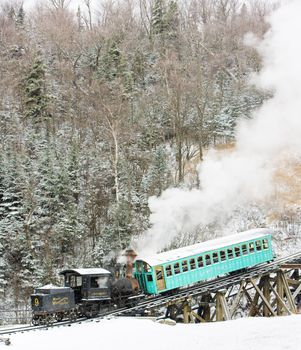 Mount Washington Cog Railway, Bretton Woods, New Hampshire, USA