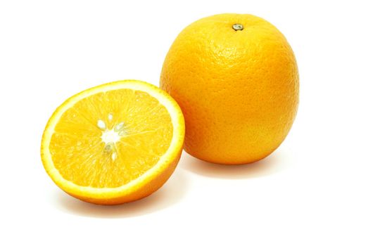 Isolated Orange on White Background