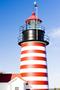 West Quoddy Head Lighthouse, Maine, USA