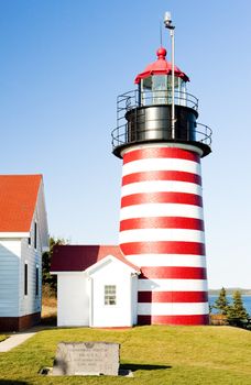 West Quoddy Head Lighthouse, Maine, USA