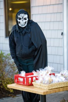 Halloween in Machias, Maine, USA