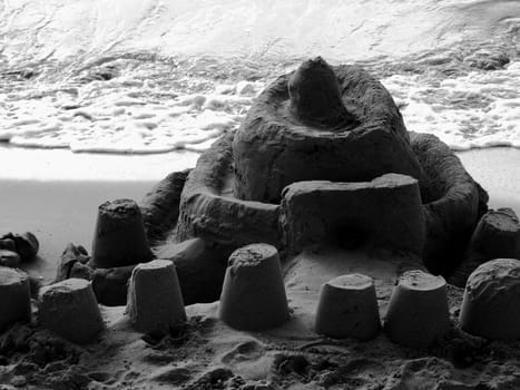 Sandcastle Series - images depicting various sculptures in the sand on Malta's beaches