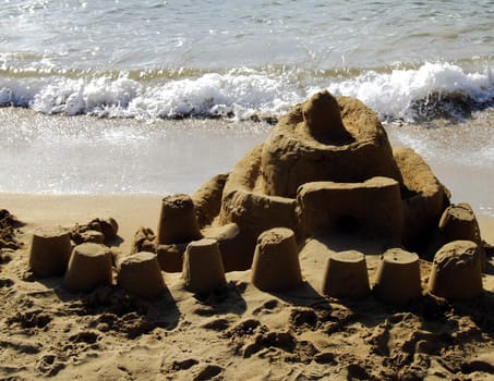 Sandcastle Series - images depicting various sculptures in the sand on Malta's beaches