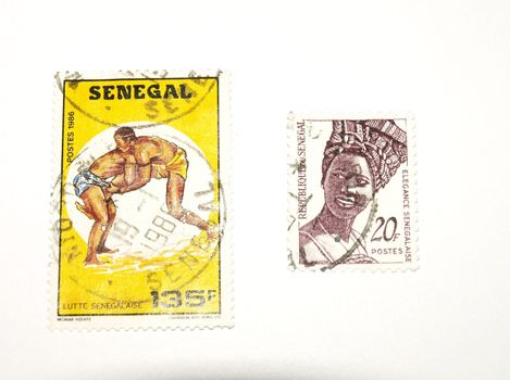 stamps from senegal