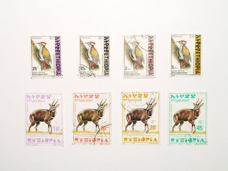 stamps from Ethiopia