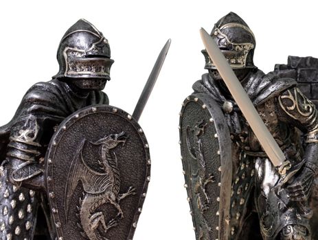 Medieval Knights - Various images depicting re-enactments of medieval period ways of life