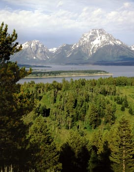 Mt.Moran in Wyoming, view from Signal Hill